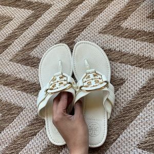 Tory Burch White Sandals